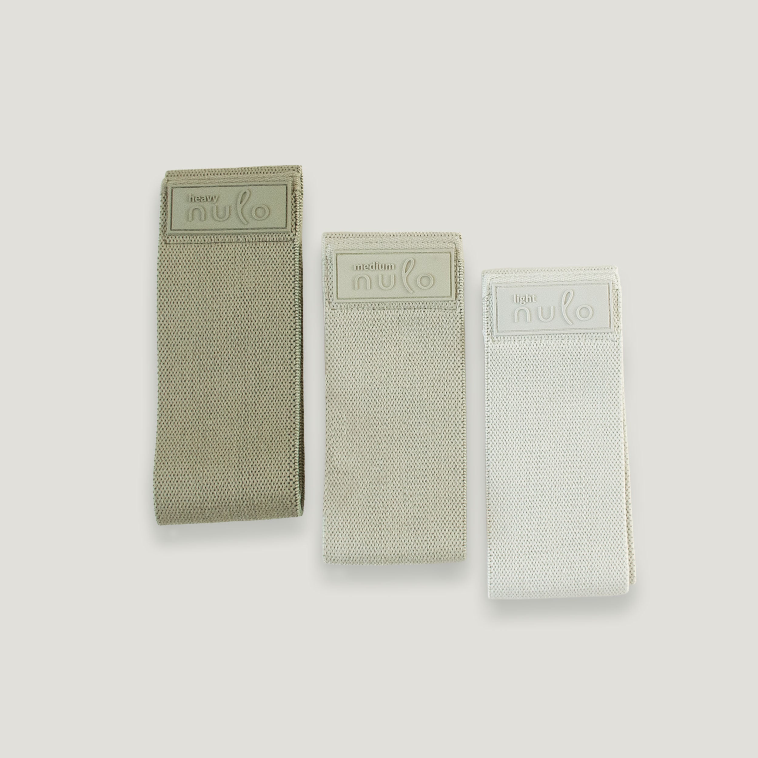 Fabric Resistance Bands Set of 3 for Glutes & Pilates - nulo