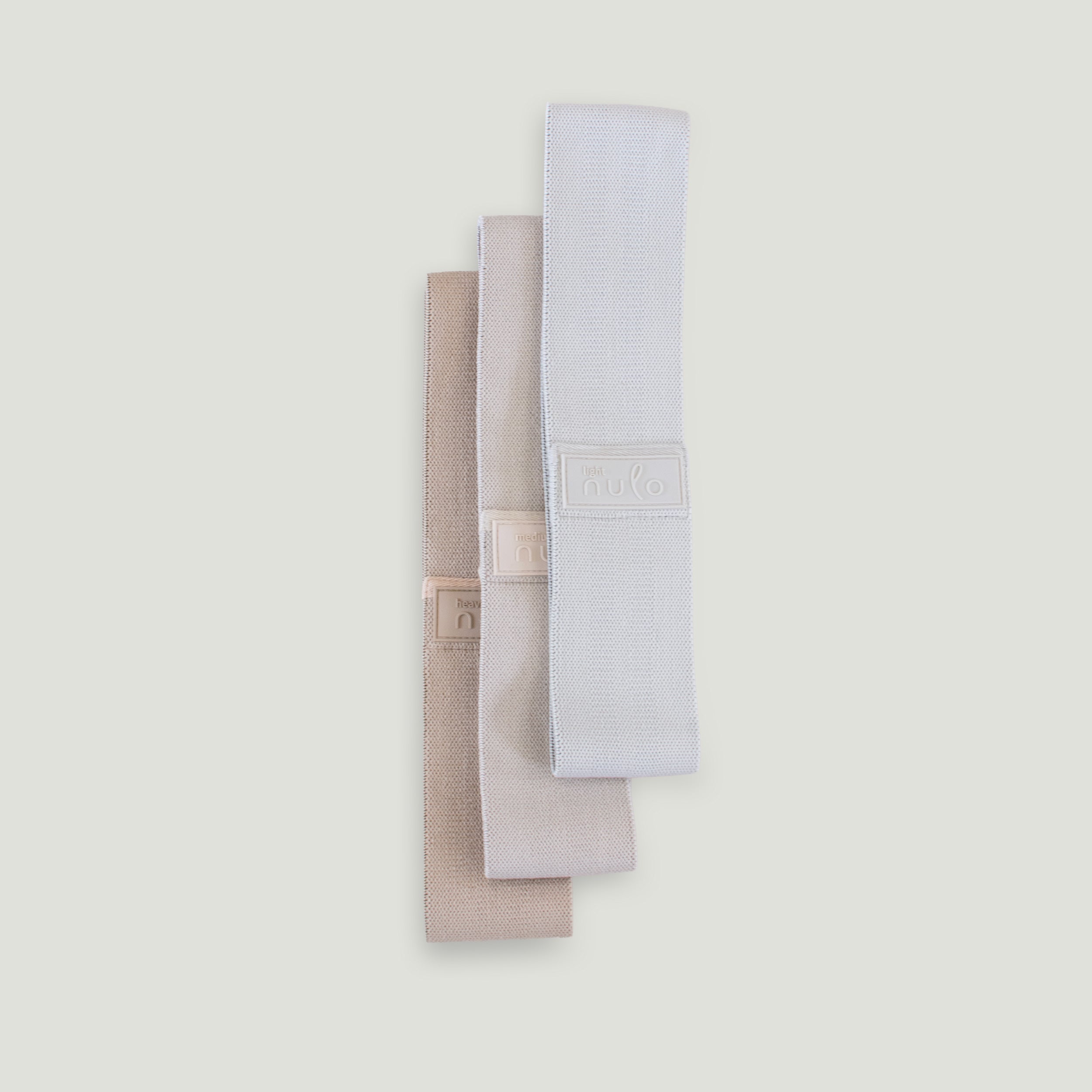 Fabric Resistance Bands Set of 3 for Glutes & Pilates - nulo