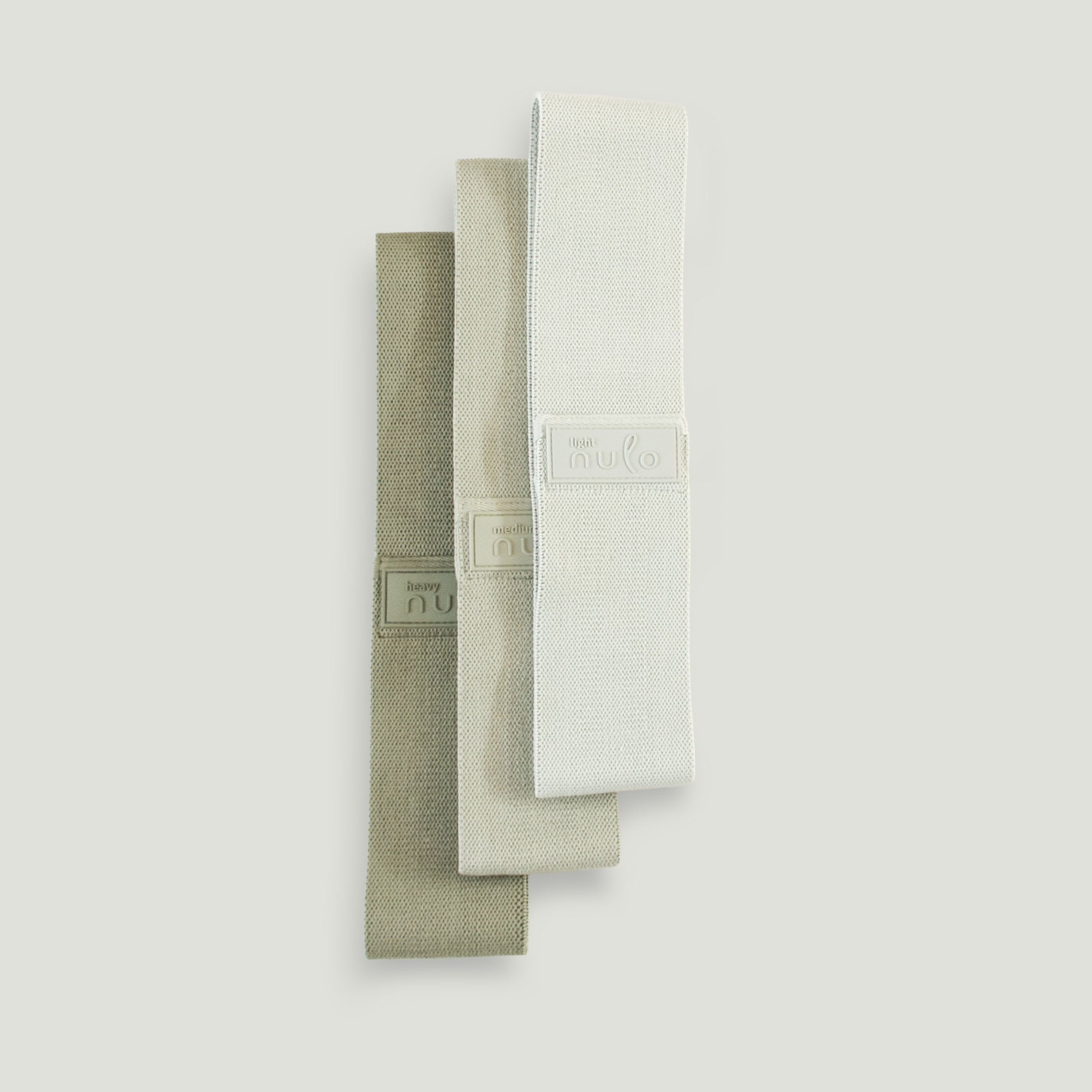 Fabric Resistance Bands Set of 3 for Glutes & Pilates - nulo