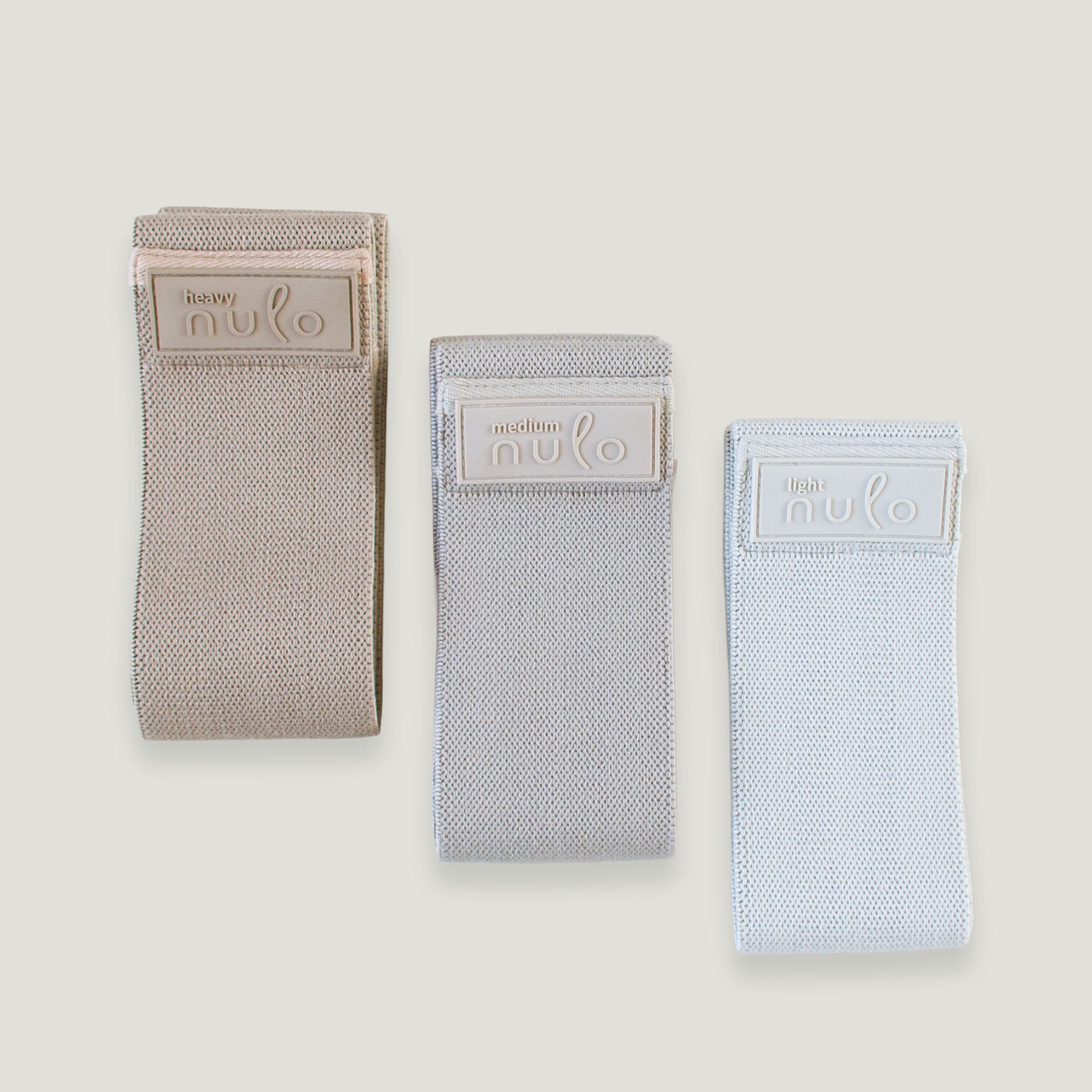 Fabric Resistance Bands Set of 3 for Glutes & Pilates - nulo